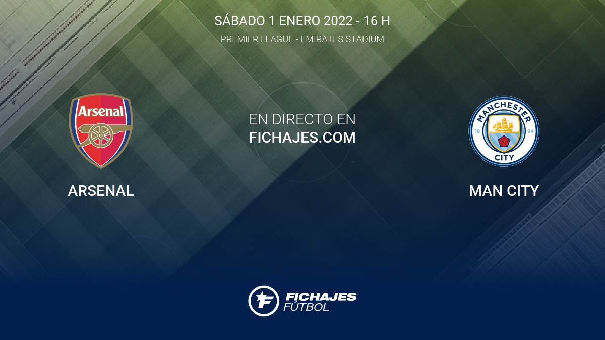Resultados Arsenal Man City (12) 21ª jornada de Premier League 2021/2022 1/1 Resumen, Goles