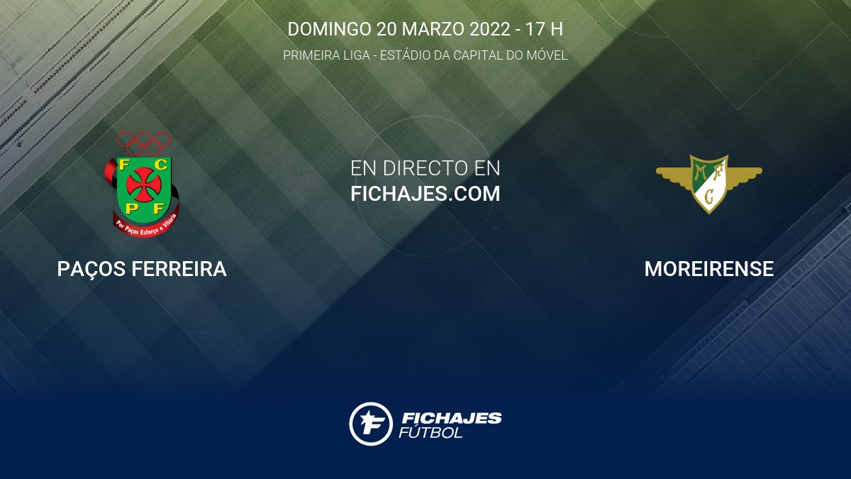 Paços Ferreira vs Moreirense Partido en Directo 27ª Paços Ferreira vs Moreirense Partido en Directo 27ª