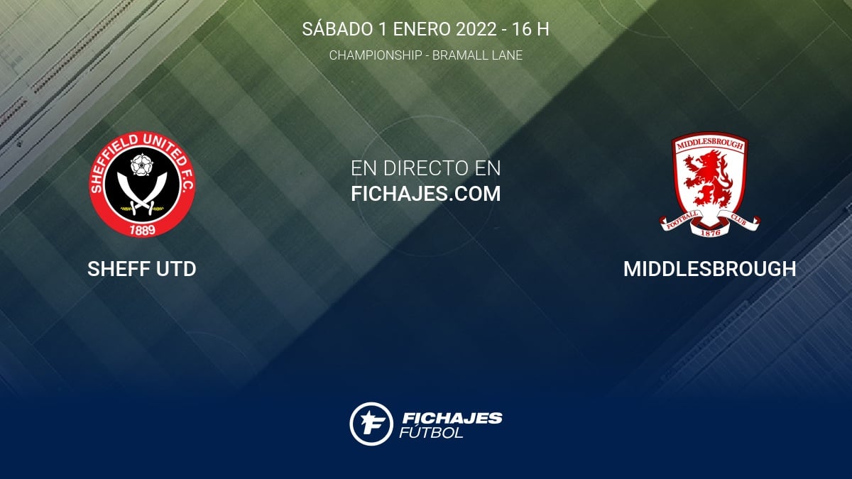 Sheff Utd vs Middlesbrough  Partido en Directo  26ª jornada de