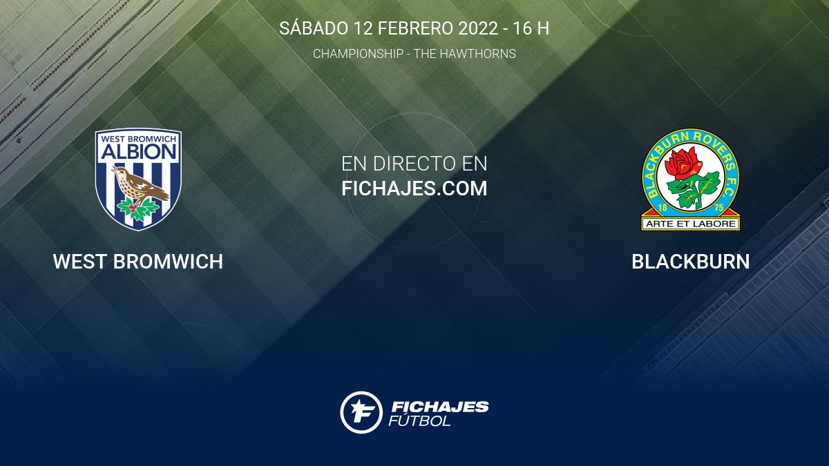 West Bromwich vs Blackburn Partido en