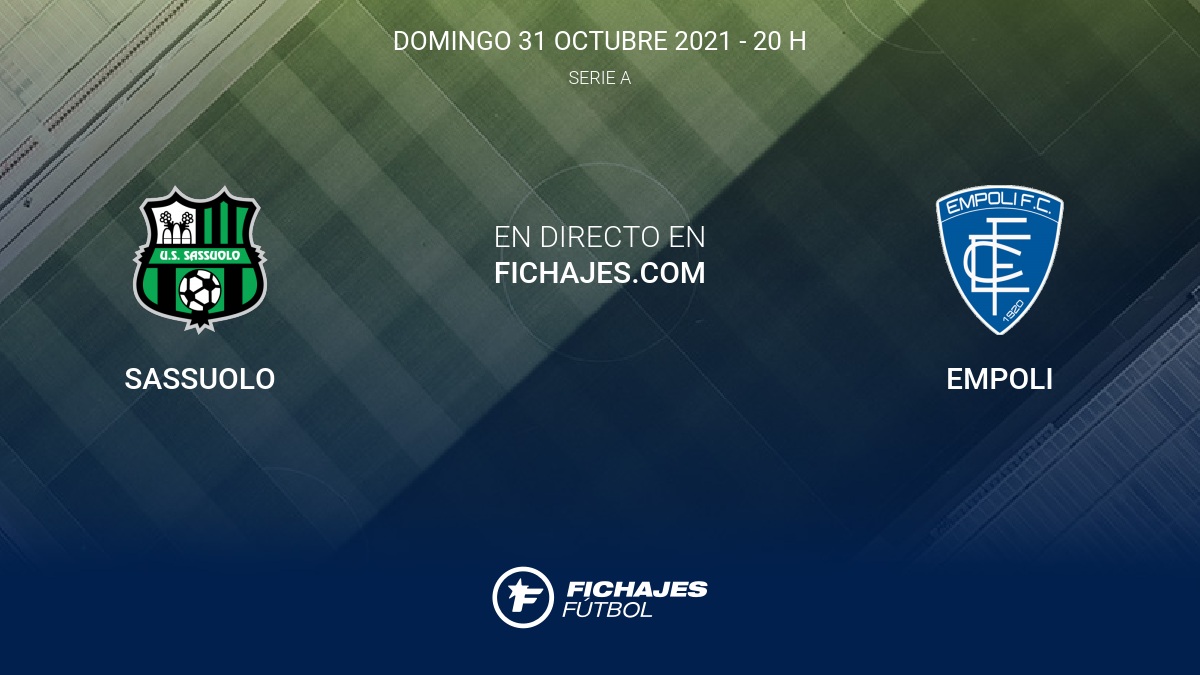 Sassuolo vs Empoli Partido en Directo 11ª jornada de Sassuolo vs Empoli Partido en Directo 11ª jornada de