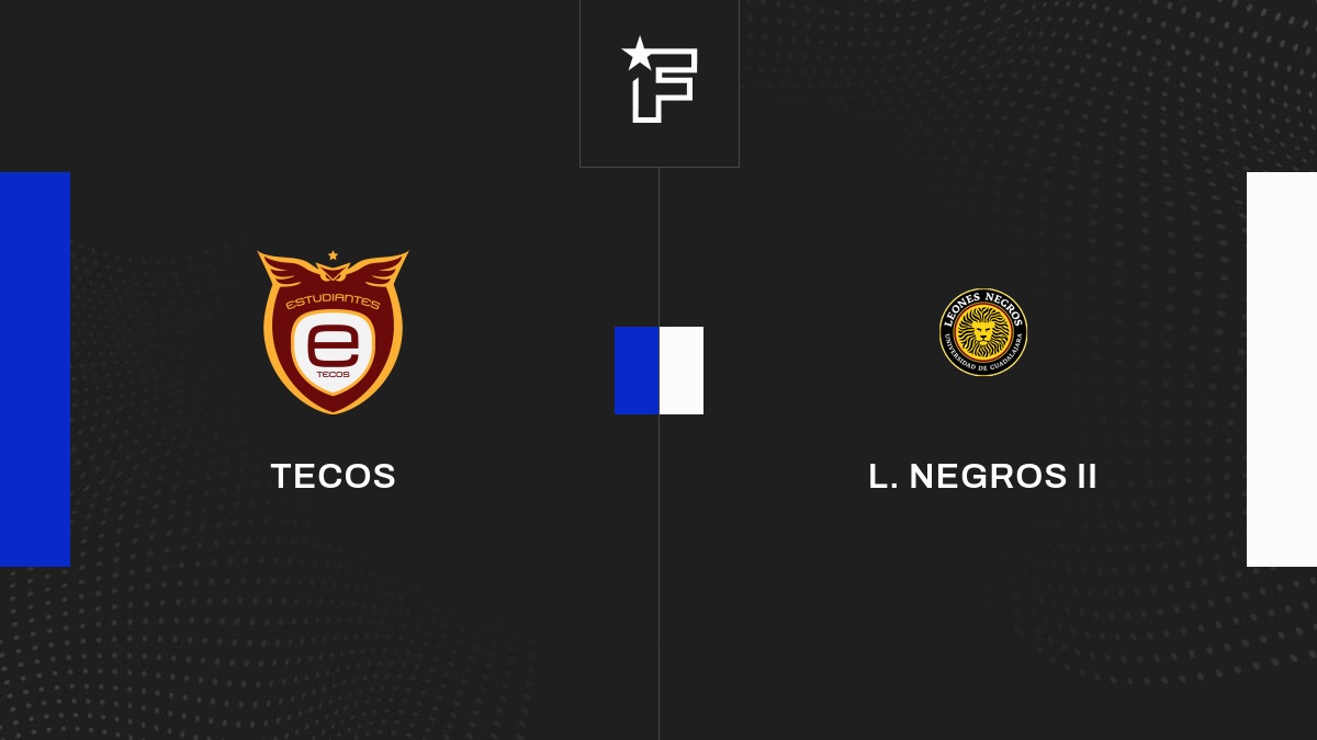 Resultados Tecos - L. Negros II (0-3) 7ª jornada de Liga Premier Serie A  2022/2023 29/09 - Resumen, Goles