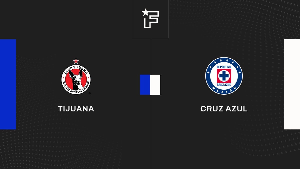 Resultados Tijuana Cruz Azul (21) 3ª jornada de Primera División