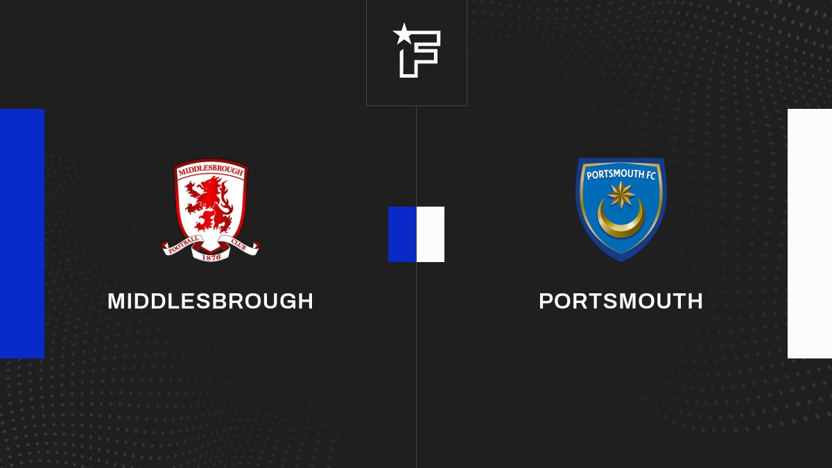 Middlesbrough vs Portsmouth Partido en Directo 3ª jornada de