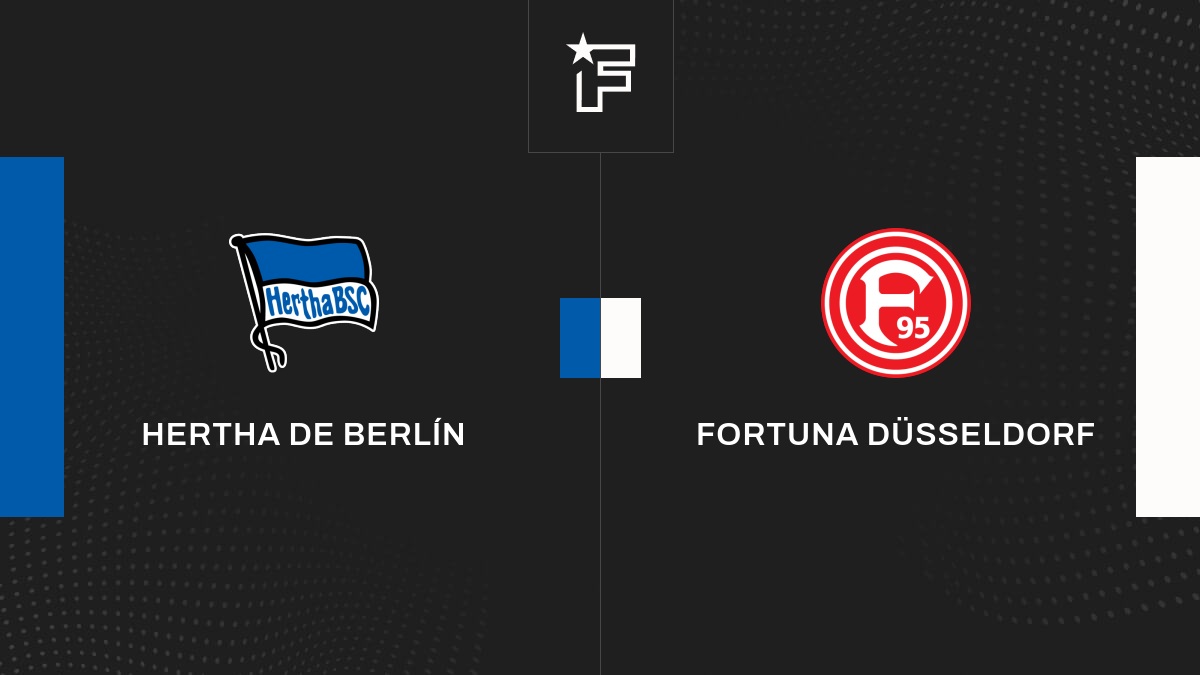 Resultados Hertha de Berlín - Fortuna Düsseldorf (1-0) 10ª jornada de 2 ...
