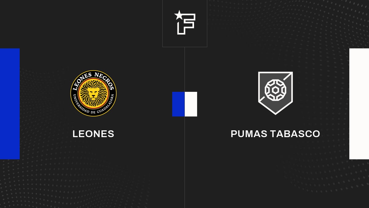 Resultados Leones - Pumas Tabasco (3-3) primera jornada de Liga de  Expansión MX 2022/2023 14/02 - Resumen, Goles