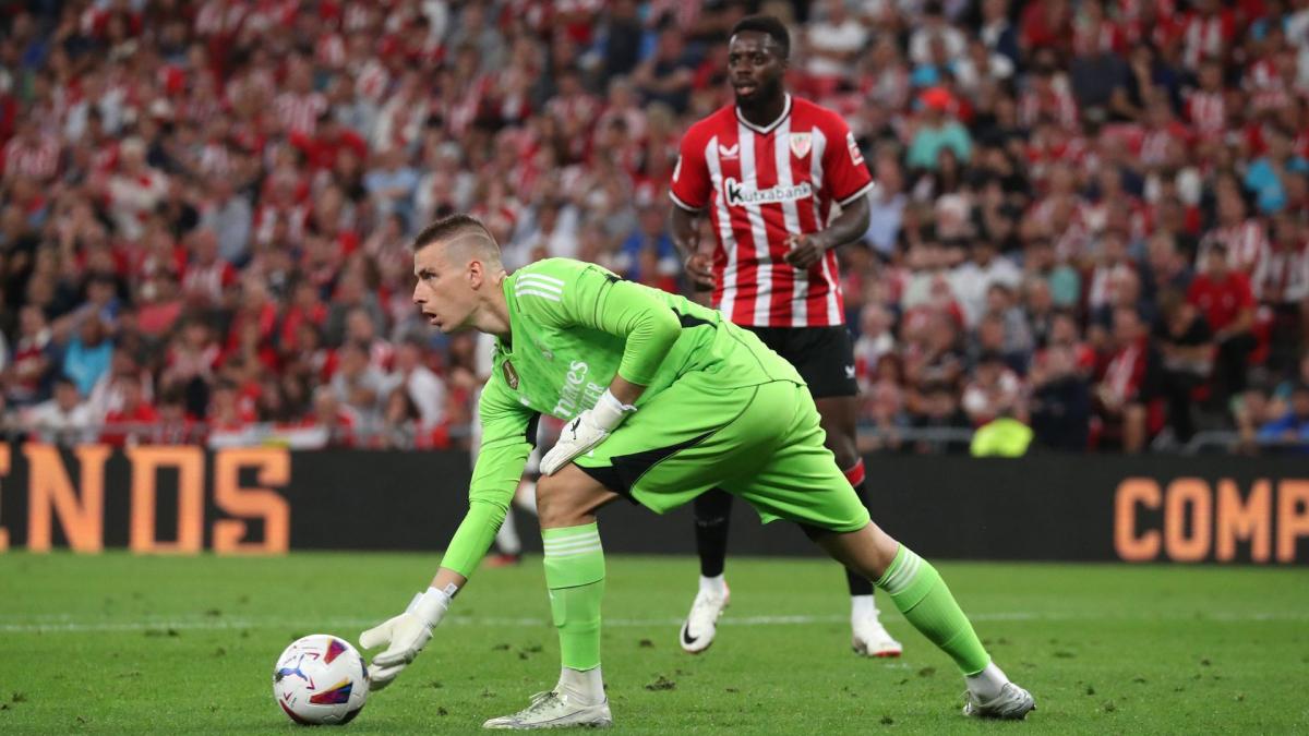 Real Madrid goalkeeper Andriy Lunin linked with Celtic transfer