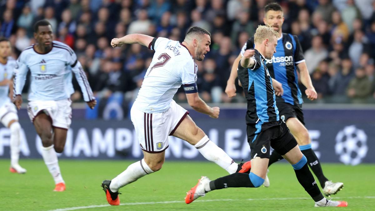 Aston Villa domina en el Jan Breydel con un triunfo sobre el Brujas