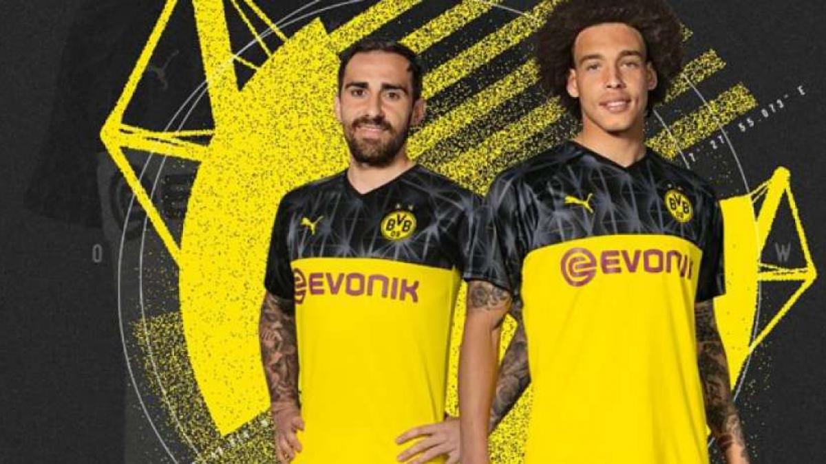 Panadería Comparación Qué El Borussia Dortmund muestra su camiseta de Champions 2019-2020