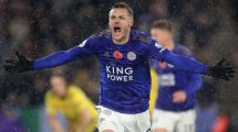 Jamie Vardy continúa inspirado en el Leicester City