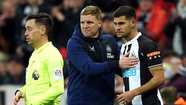 Eddie Howe et Bruno Guimarães