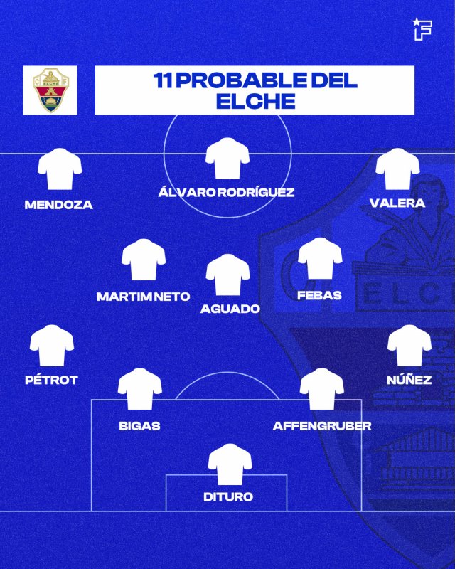 Once probable del Elche.