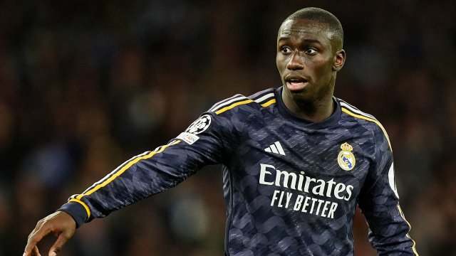 Ferland Mendy con el Real Madrid