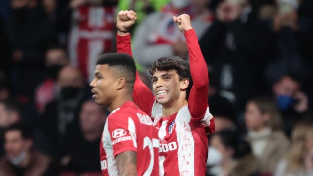 Joao Félix celebra un gol con el Atlético