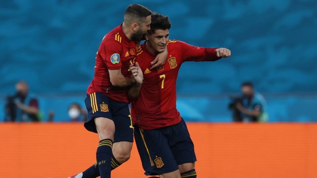 Jordi Alba y Álvaro Morata