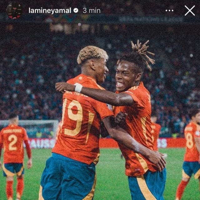 Lamine Yamal et Nico Williams