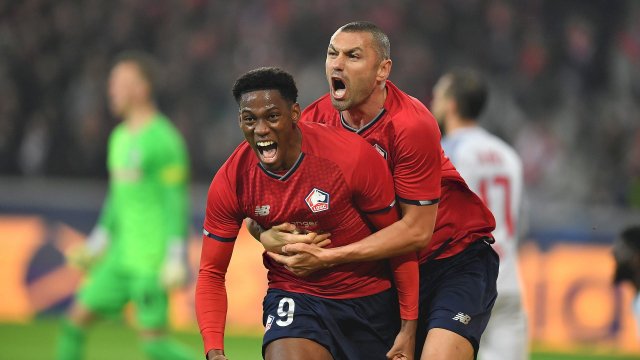 Jonathan David buteur avec Lille contre Salzbourg en Ligue des Champions