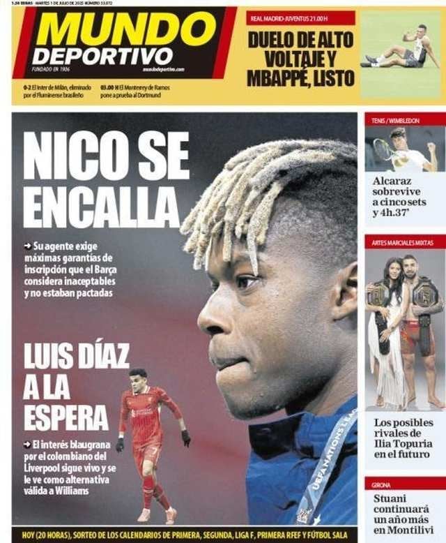 La portada de Mundo Deportivo