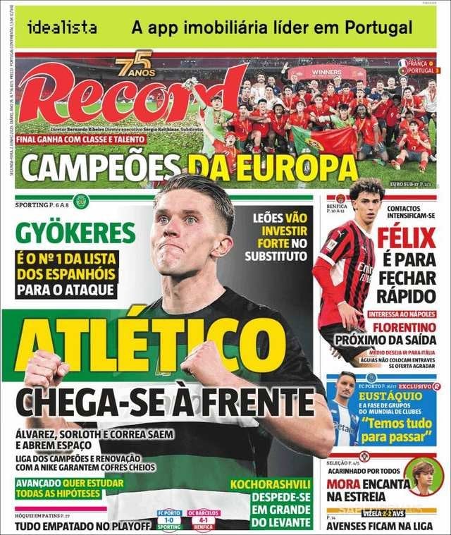 La portada de Record
