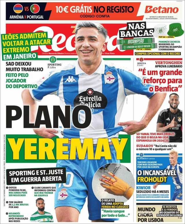 La portada de Record