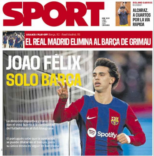 La portada de Sport