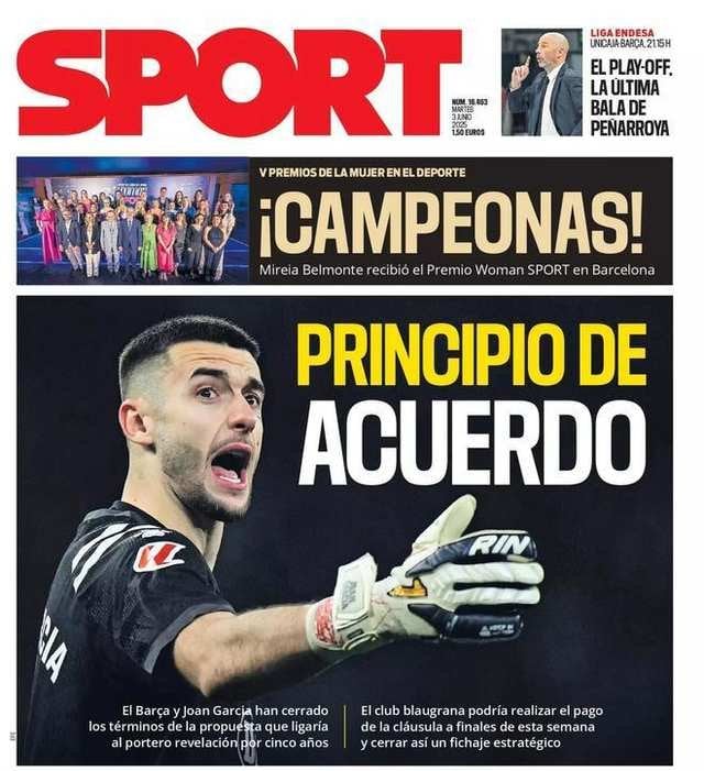 La portada de Sport