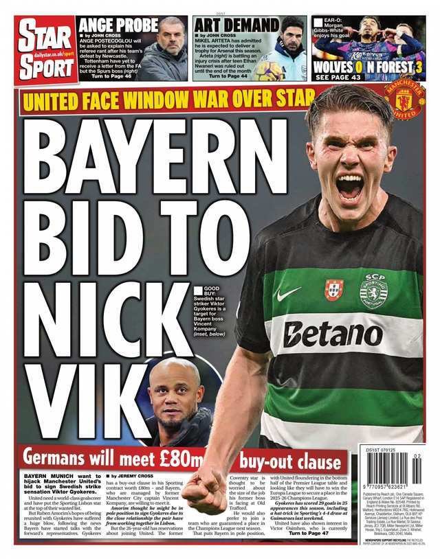 La portada del Daily Star