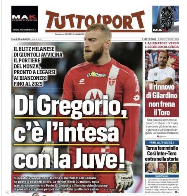 La portada de Tuttosport
