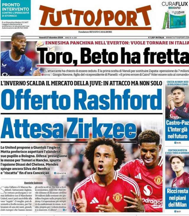 La portada de Tuttosport