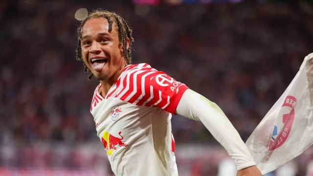 Xavi Simons con el RB Leipzig