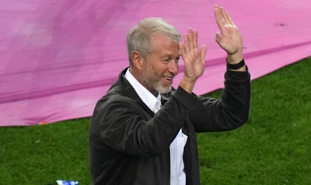Roman Abramovich celebrando la victoria del Chelsea en UCL