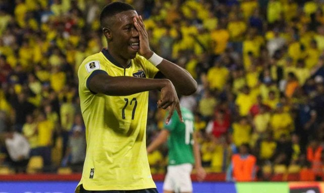 Alan Minda, con la Selección de Ecuador