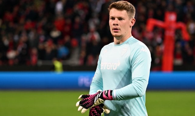 Alexander Nübel, con el AS Monaco