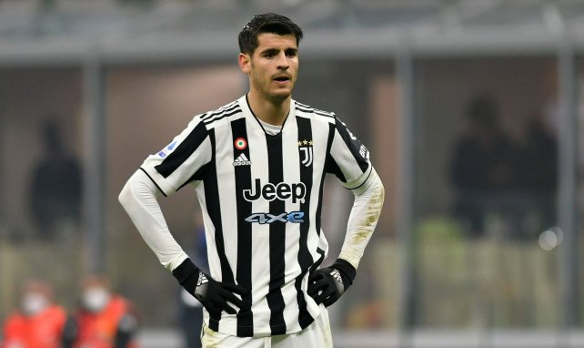 Álvaro Morata, con la camiseta de la Juventus
