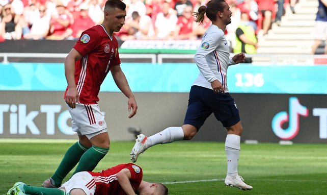 Antoine Griezmann tras marcar el empate de Francia ante Hungría