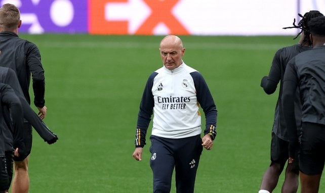 Pintus en un entrenamiento del Real Madrid