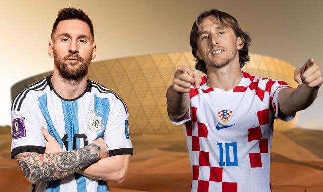 Lionel Messi y Luka Modric, frente a frente