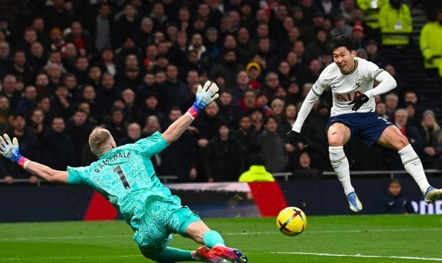 Aaron Ramsdale (Arsenal) contra  Son (Tottenham)