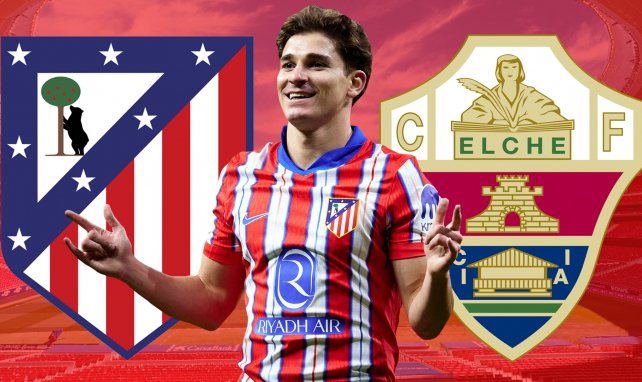 Onces probables de Atlético y Elche