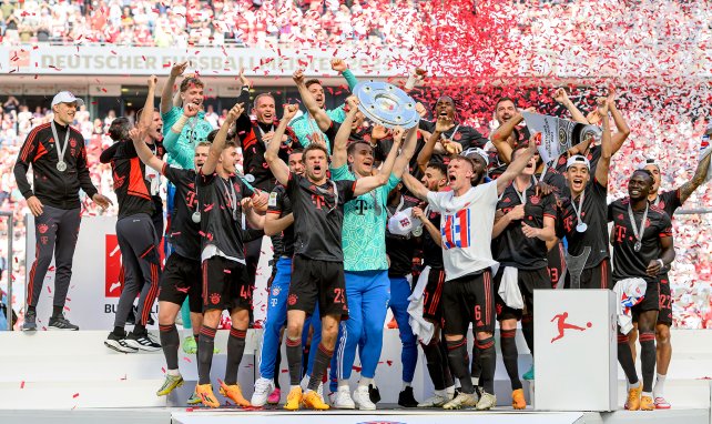 El Bayern Múnich celebra la Bundesliga