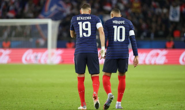 Karim Benzema y Kylian Mbappé