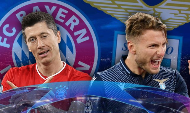 Robert Lewandowski y Ciro Inmobile se ven las caras