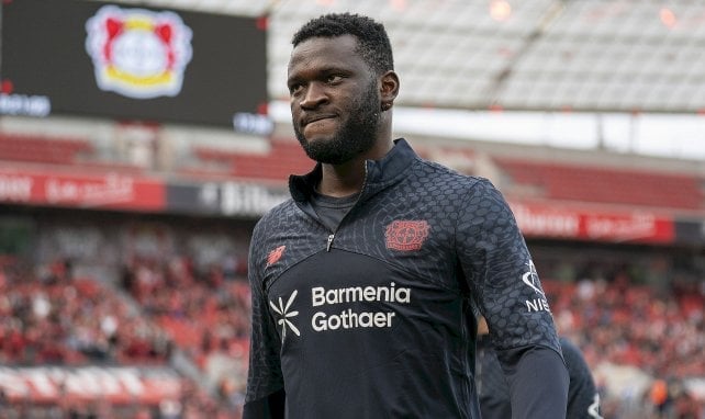 Victor Boniface con el Bayer Leverkusen