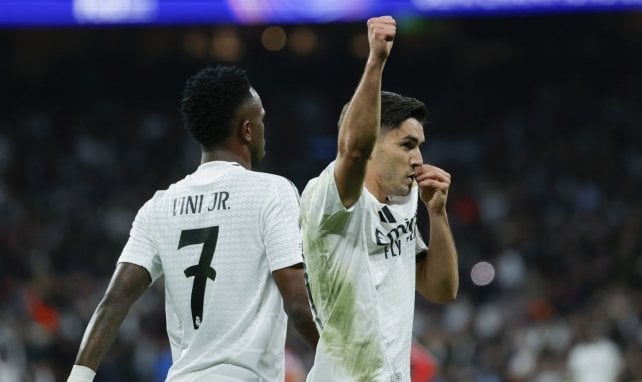 Brahim Díaz celebra un gol