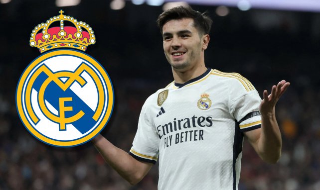 Brahim Díaz con el Real Madrid