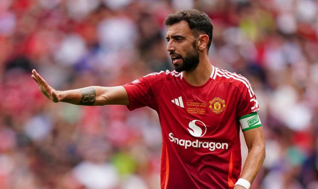 Bruno Fernandes con el Manchester United