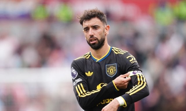 Bruno Fernandes con el Manchester United