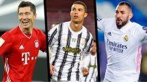 Lewandowski, CR7 y Benzema están en la lista