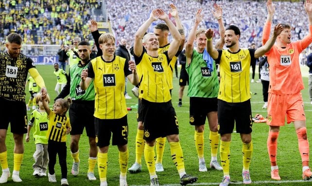 Los jugadores del Borussia Dortmund