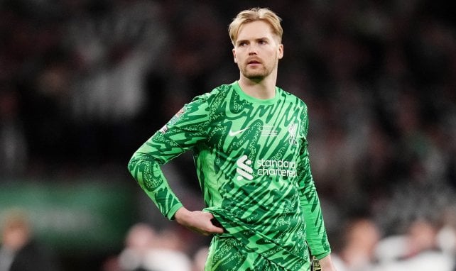 Caoimhín Kelleher con el Liverpool